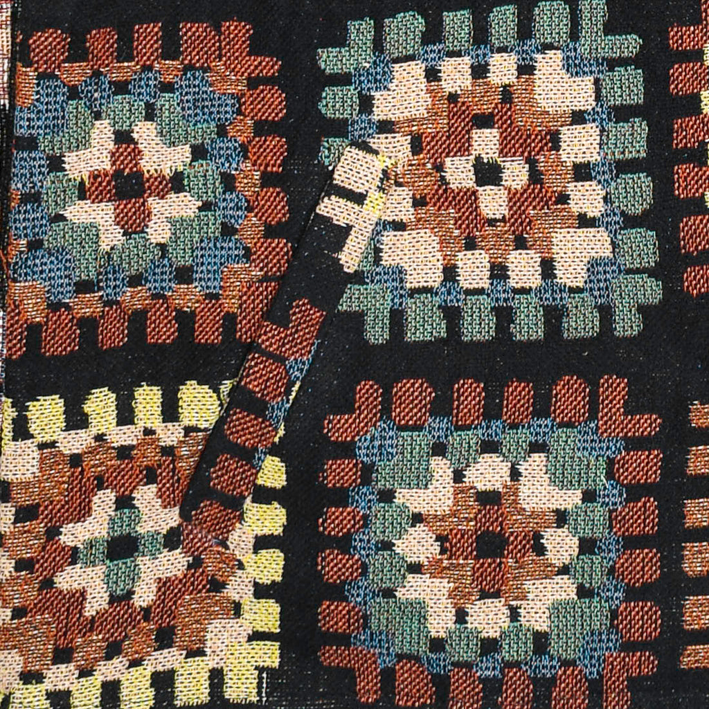 Lunar Garden Heirloom Tapestry Zip Coat — Moon Phase & Granny Square Hoodie