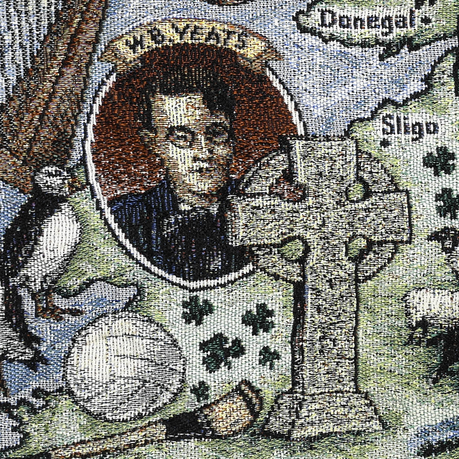 Map of Ireland Tapestry Panel Pullover