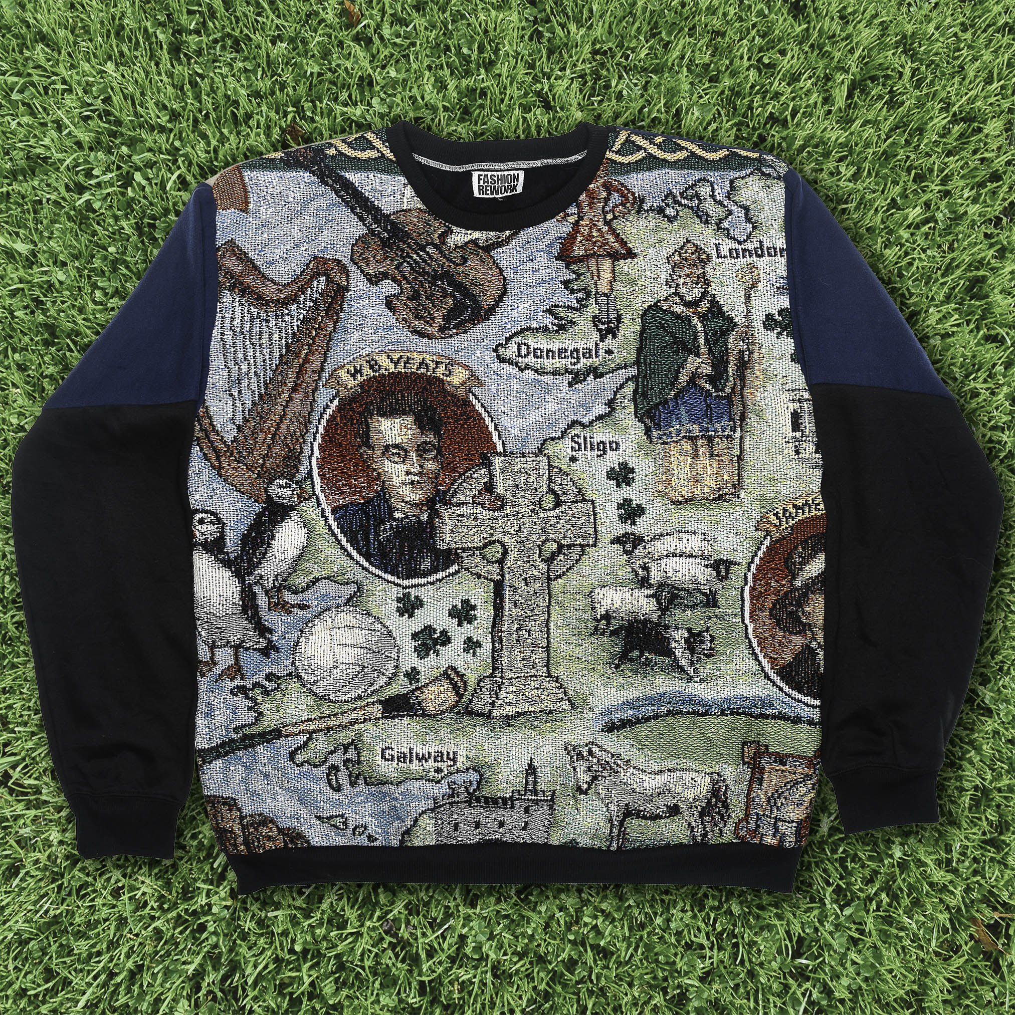 Map of Ireland Tapestry Panel Pullover