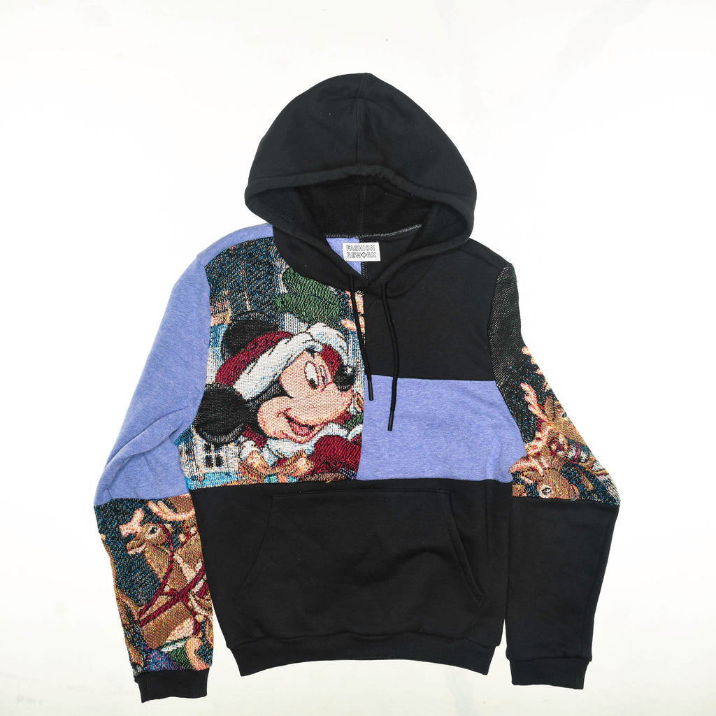 Mickey Mouse Christmas Patchwork Tapestry Hoodie