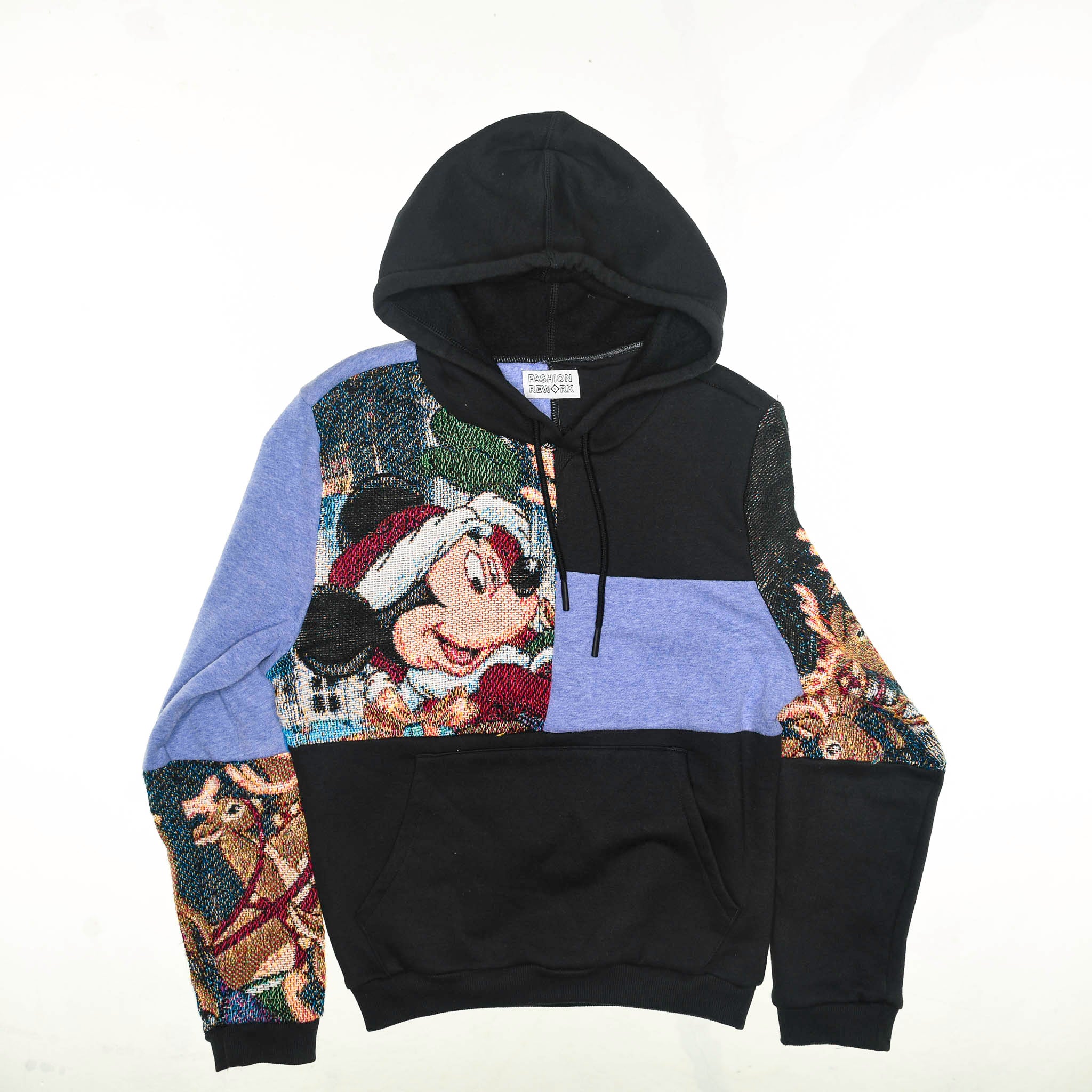 Mickey Mouse Christmas Patchwork Tapestry Hoodie