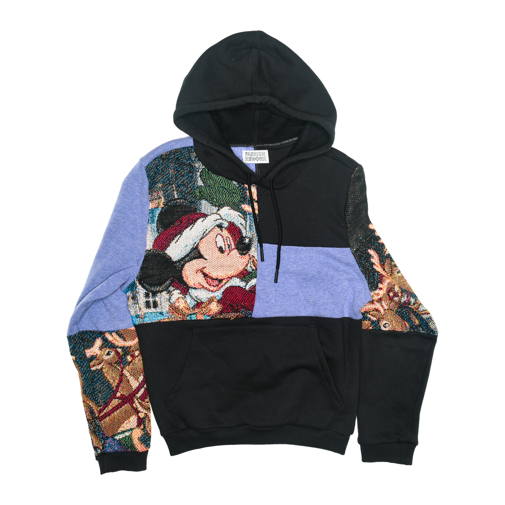 Mickey Mouse Christmas Patchwork Tapestry Hoodie