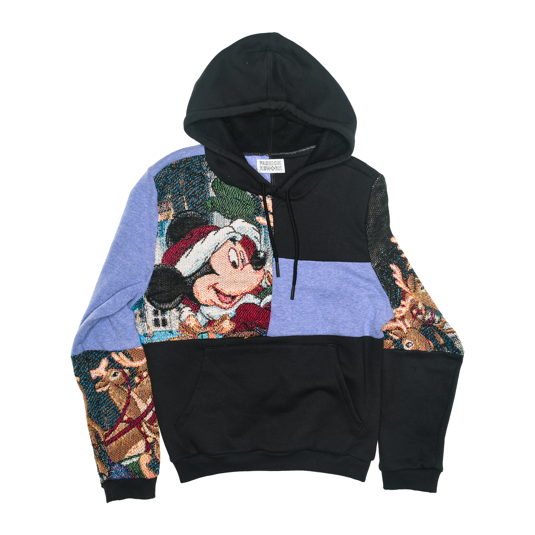 Mickey Mouse Christmas Patchwork Tapestry Hoodie