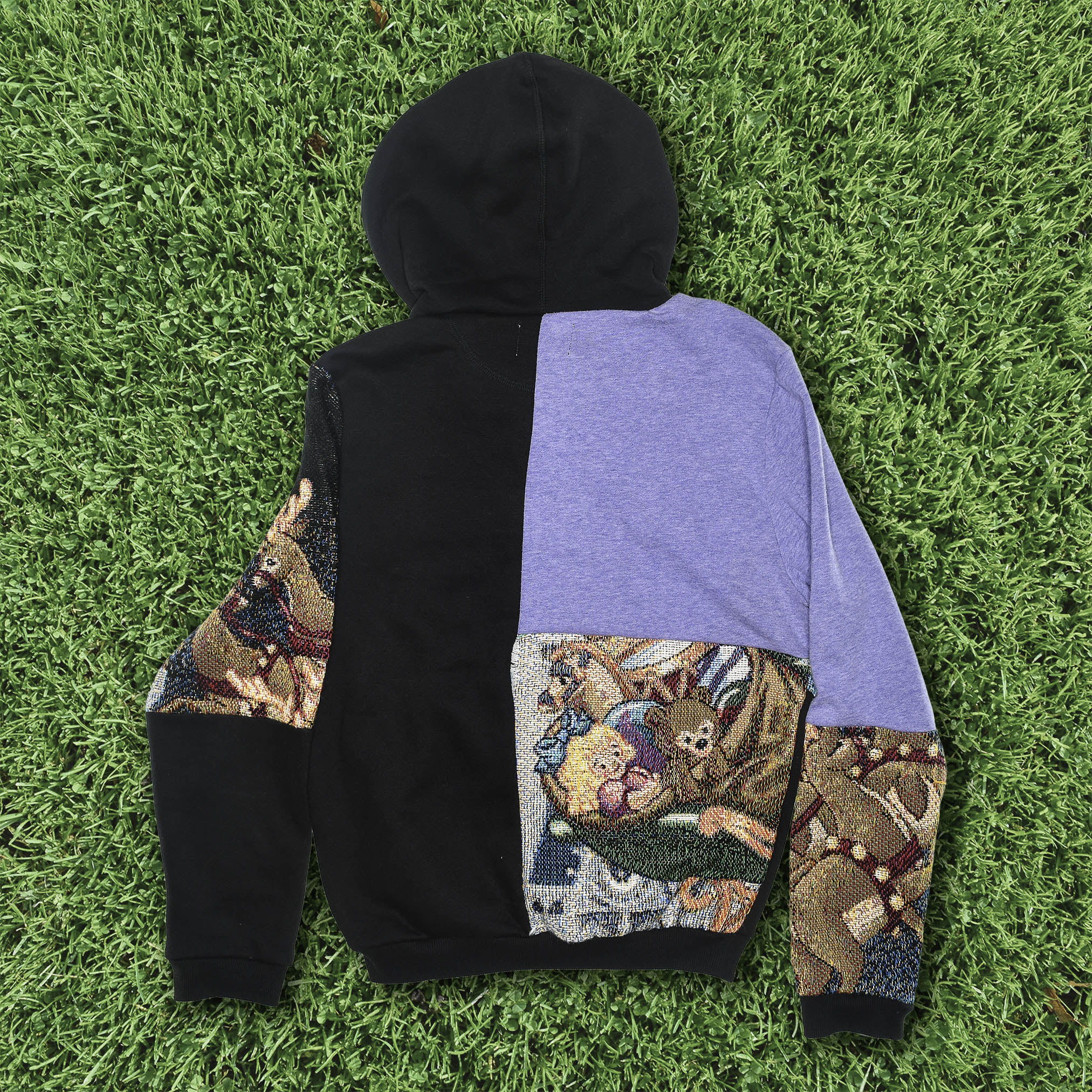 Mickey Mouse Christmas Patchwork Tapestry Hoodie