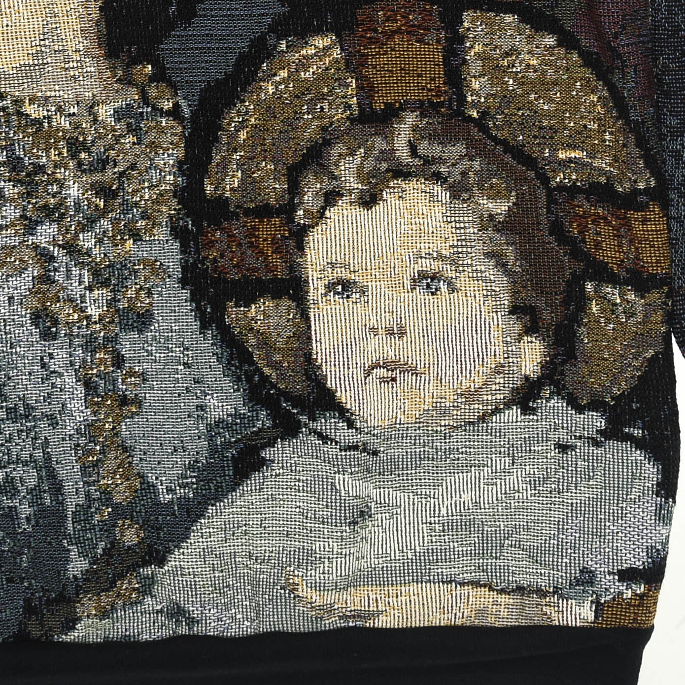 Mother Mary & Jesus Tapestry Panel Pullover