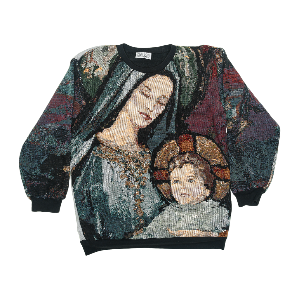 Mother Mary & Jesus Full Tapestry Panel Pullover