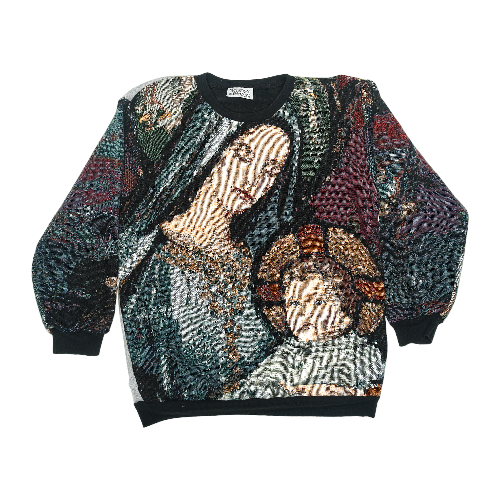 Mother Mary & Jesus Full Tapestry Panel Pullover