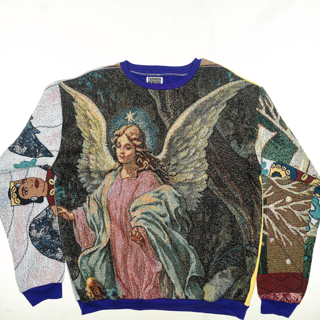 Angelic Tapestry Panel Pullover