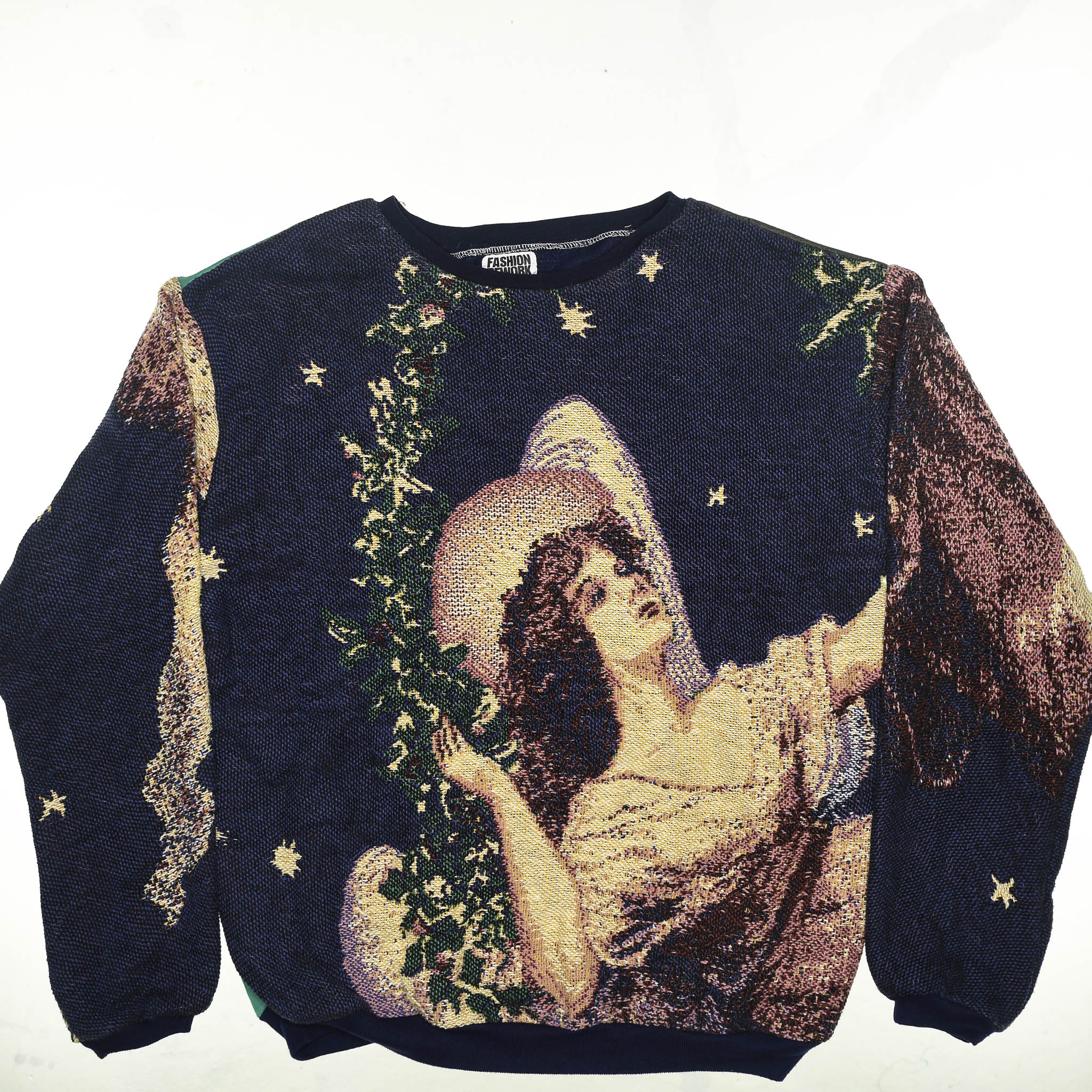 Night Lady Tapestry Panel Pullover