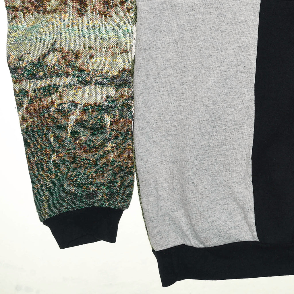 Horse Stable Tapestry Panel Pullover