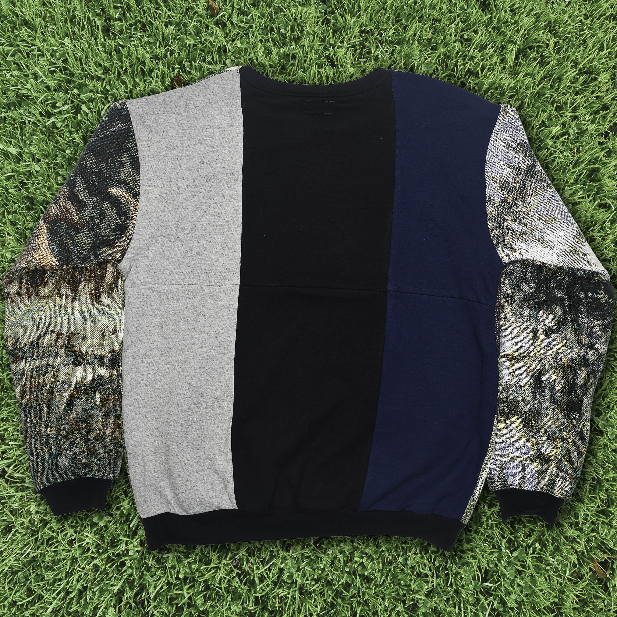 Horse Stable Tapestry Panel Pullover