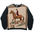 Equestrian Horse Panel Pullover
