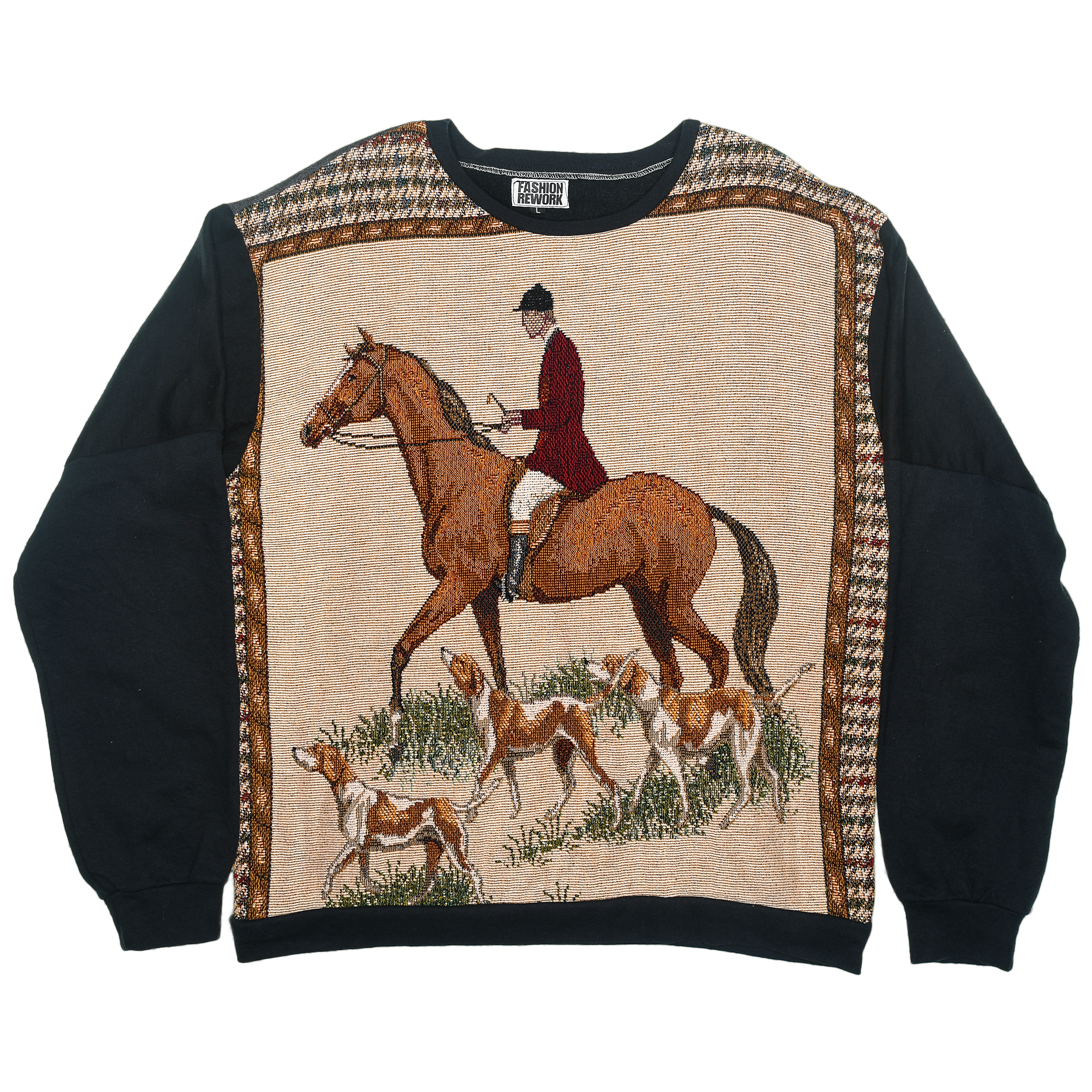Equestrian Horse Panel Pullover