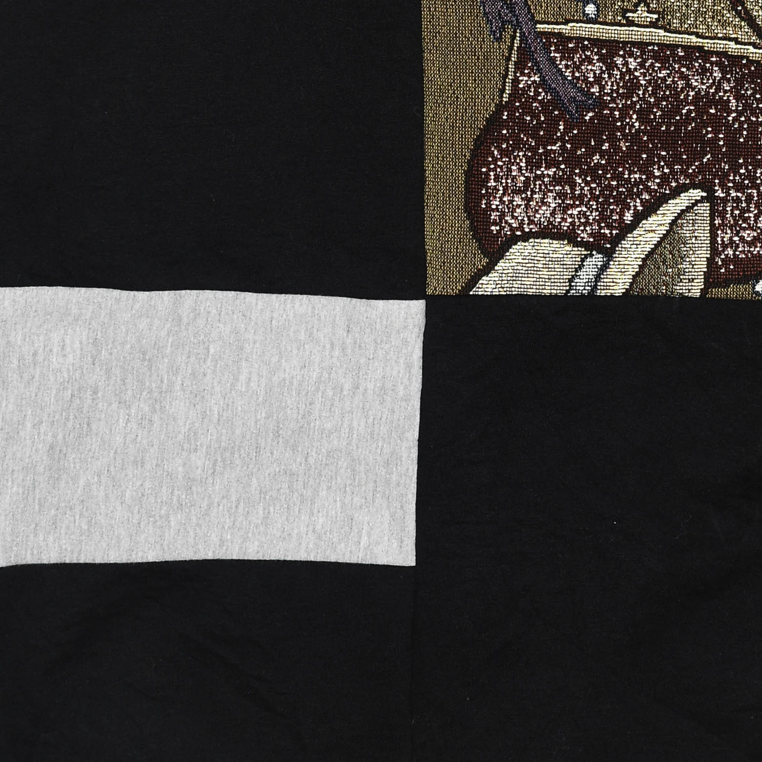 Footwear Patchwork Tapestry Zip Hoodie