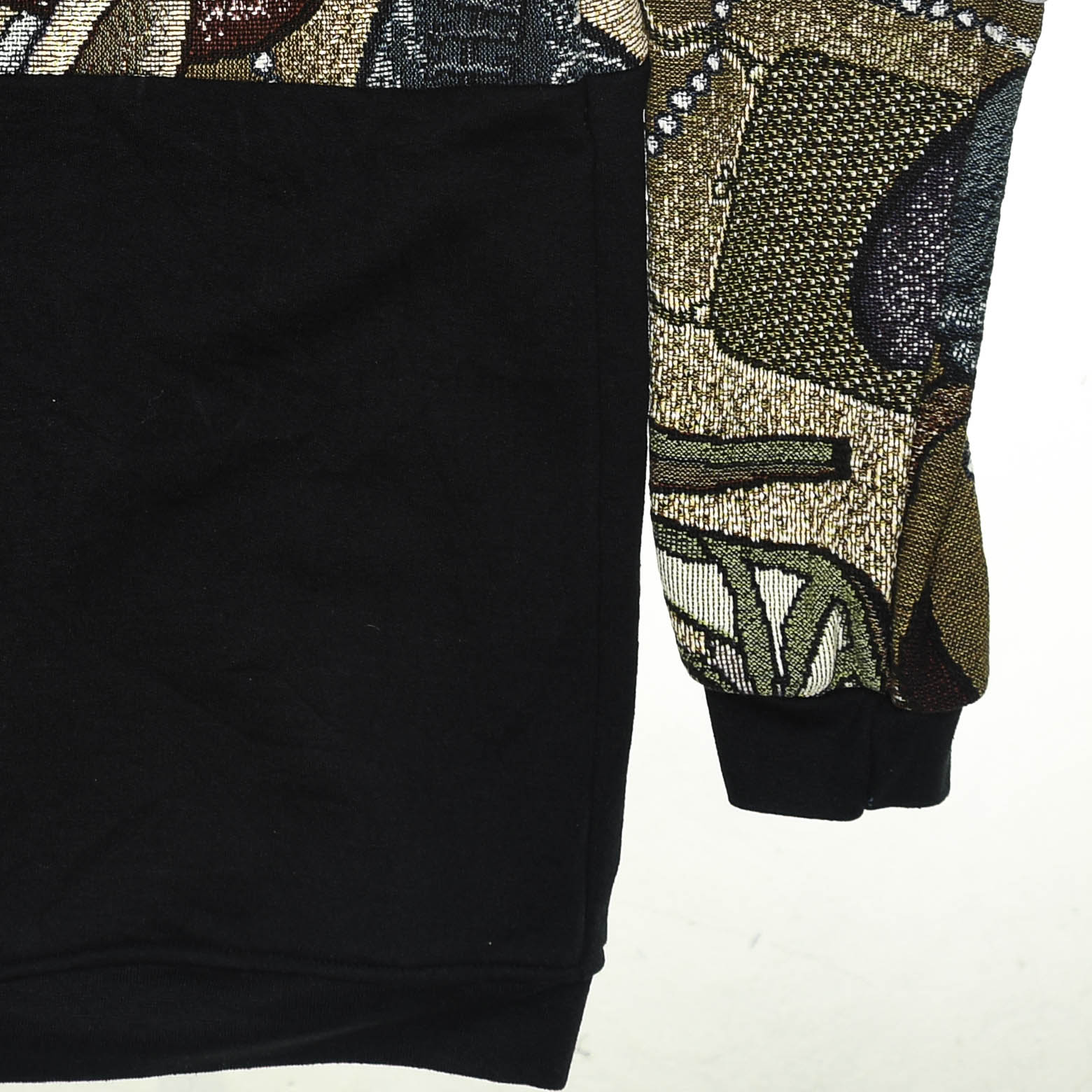 Footwear Patchwork Tapestry Zip Hoodie