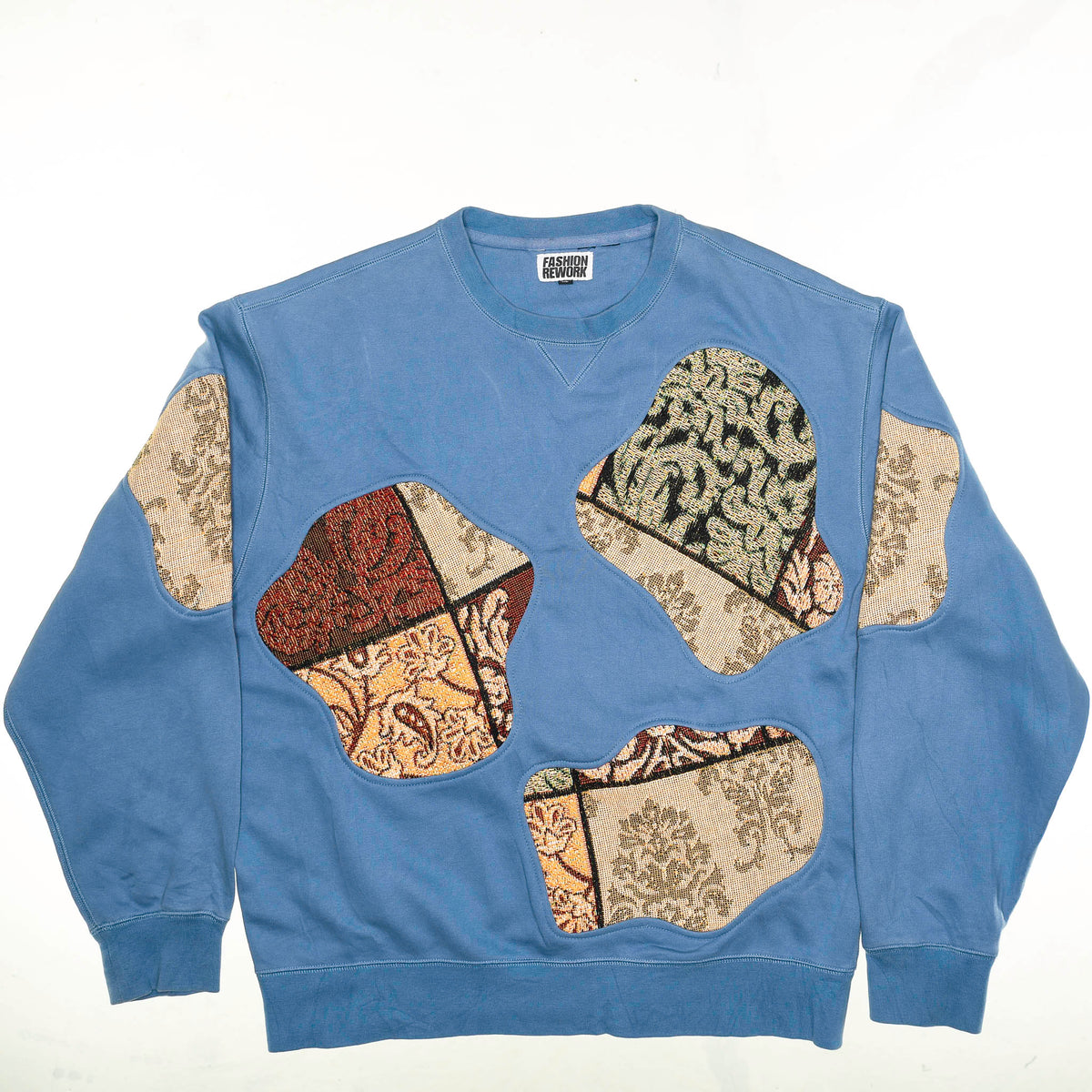 Damask Appliqué Statement Amoeba Tapestry Pullover