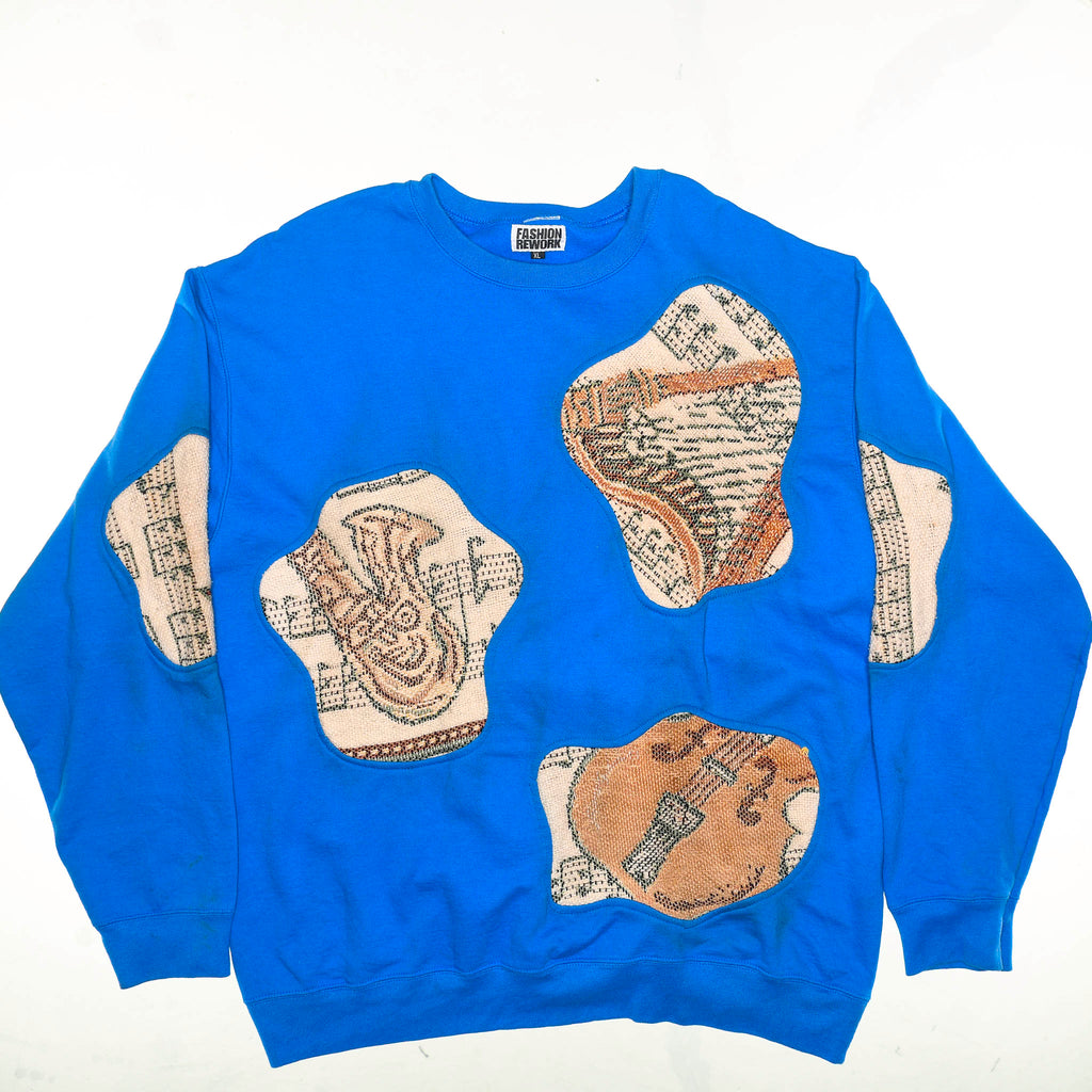 Musical Instruments Amoeba Tapestry Pullover