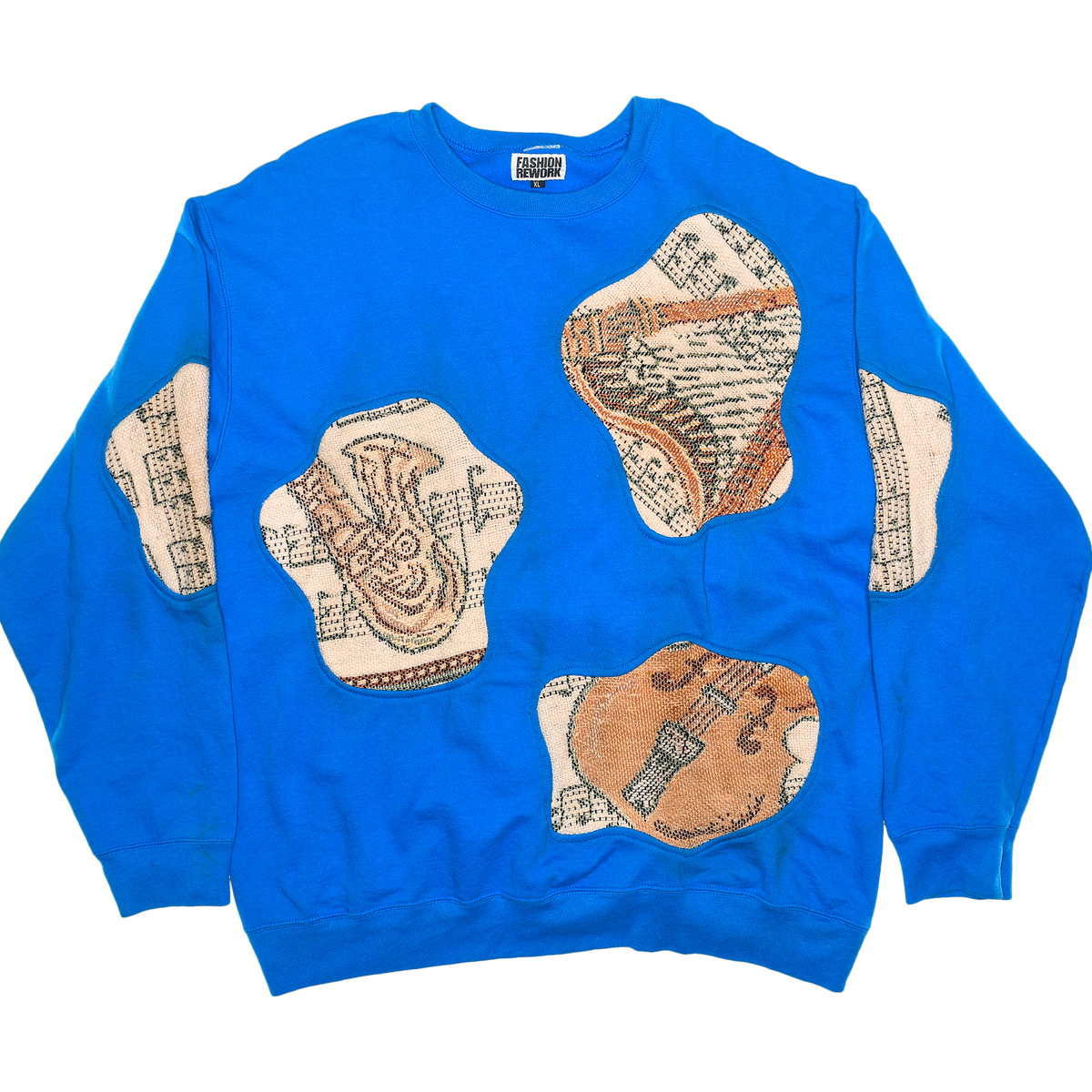 Musical Instruments Amoeba Tapestry Pullover