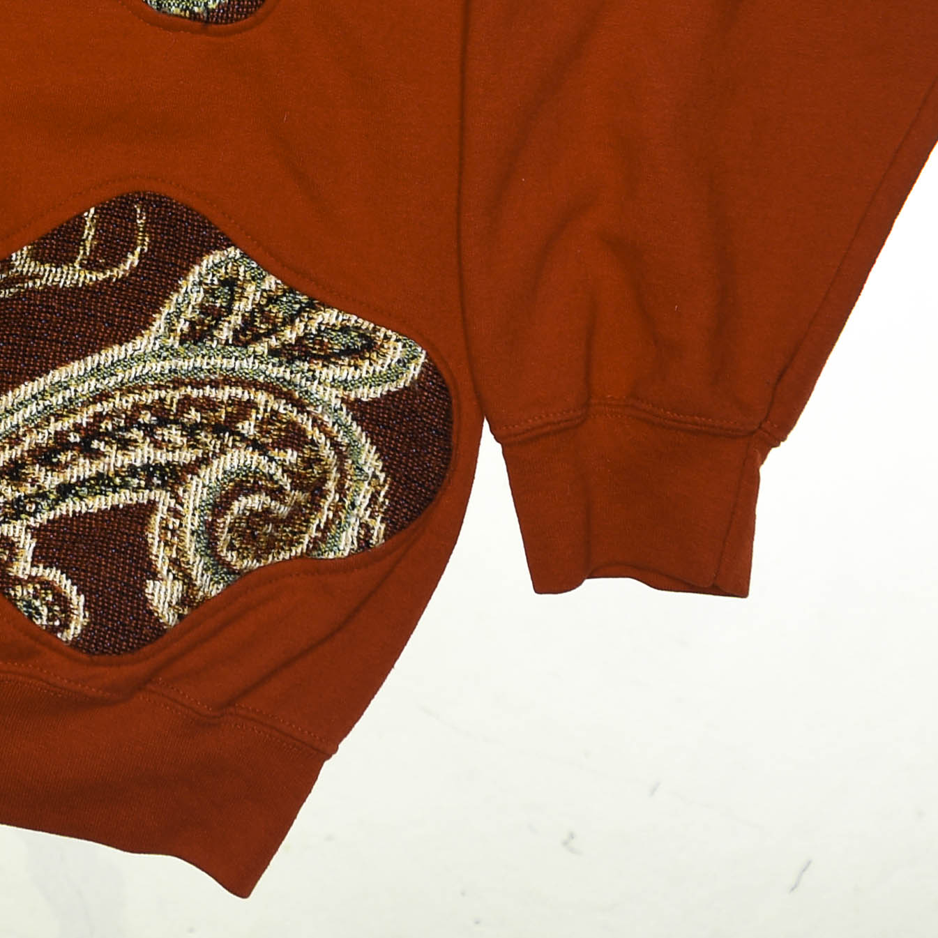 Red Paisley Amoeba Tapestry Pullover
