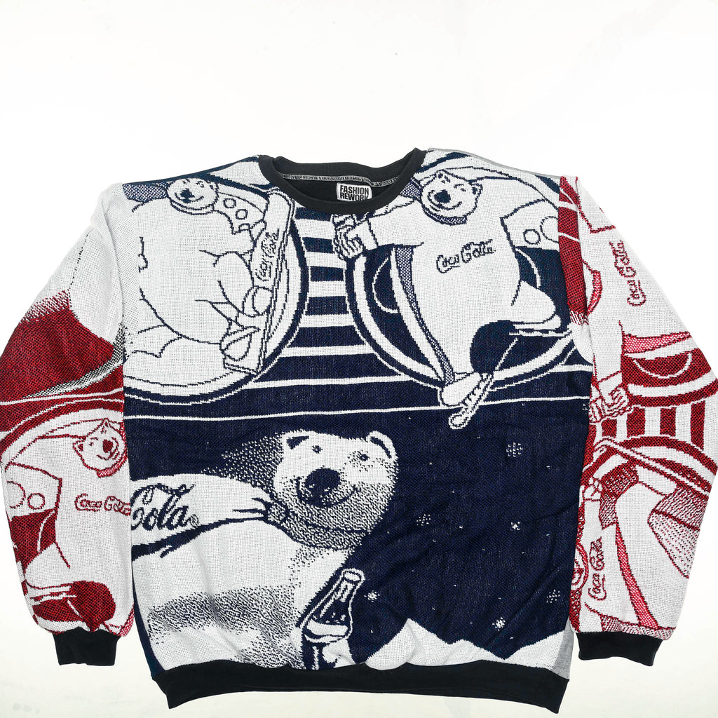 Coca-Cola Polar Bear Tapestry Panel Pullover