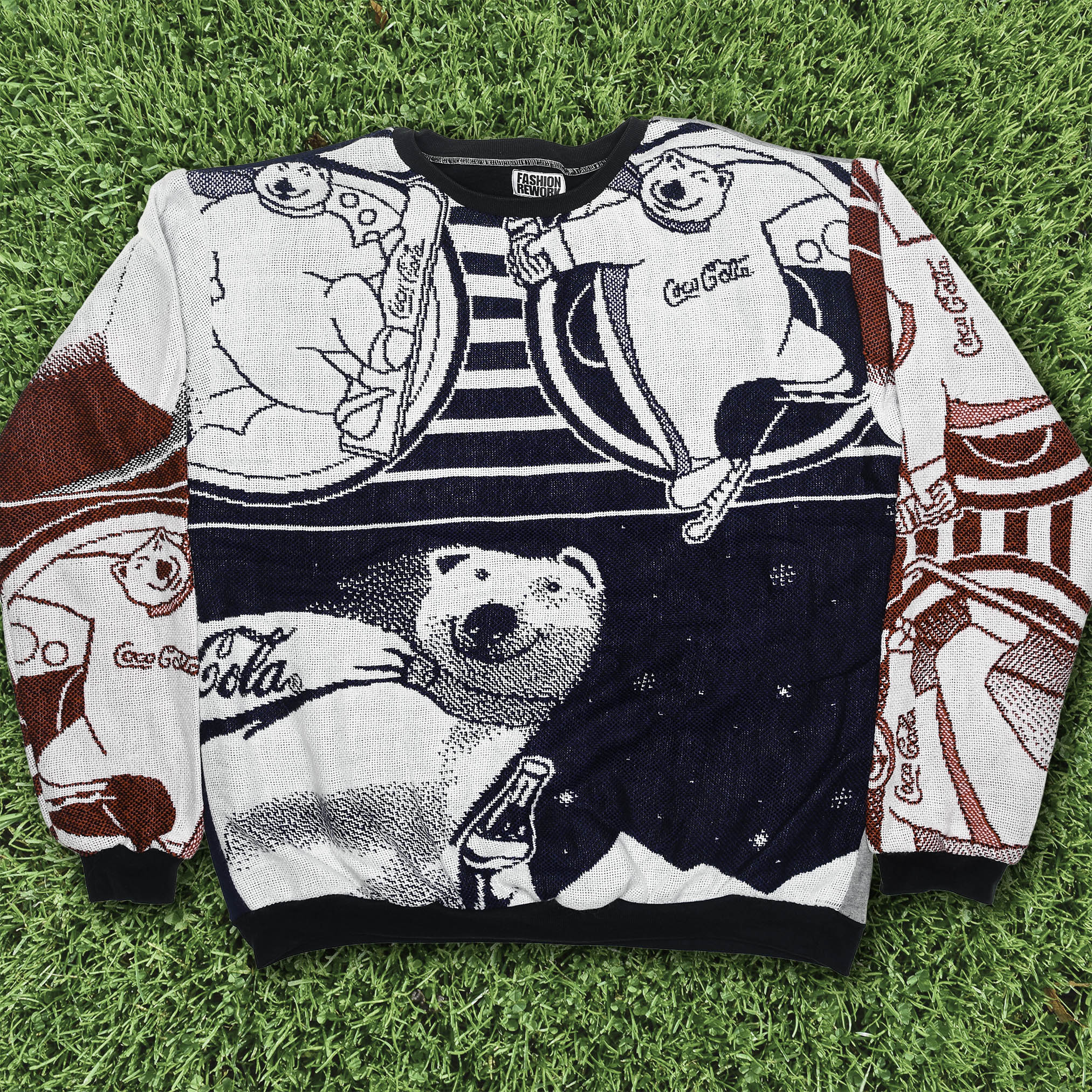 Coca-Cola Polar Bear Tapestry Panel Pullover