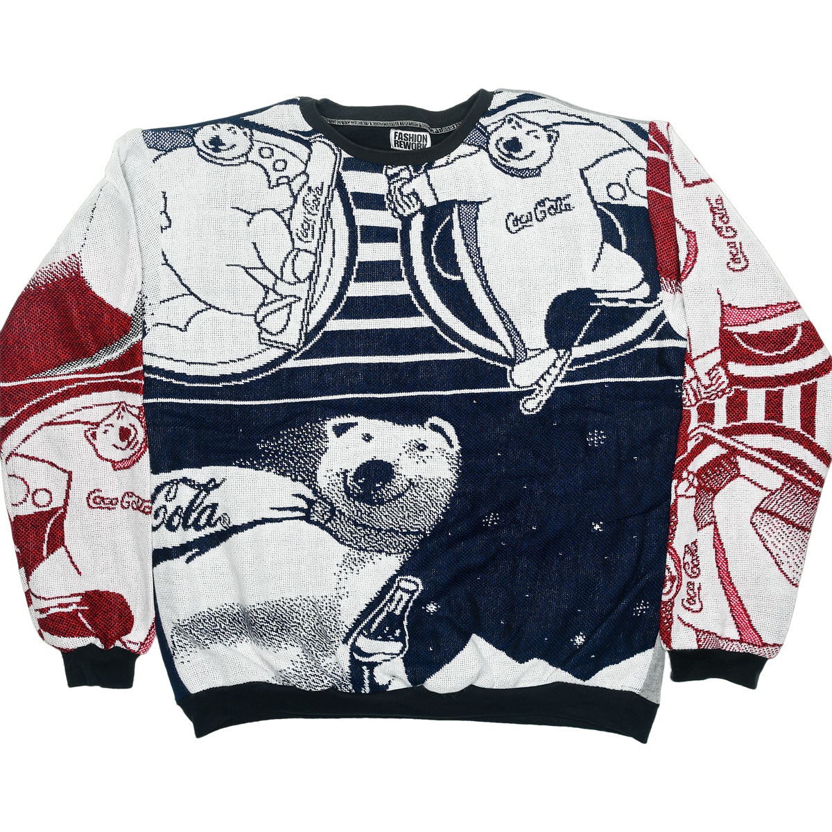 Coca-Cola Polar Bear Tapestry Panel Pullover