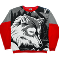 Lone Howl Tapestry Panel Pullover