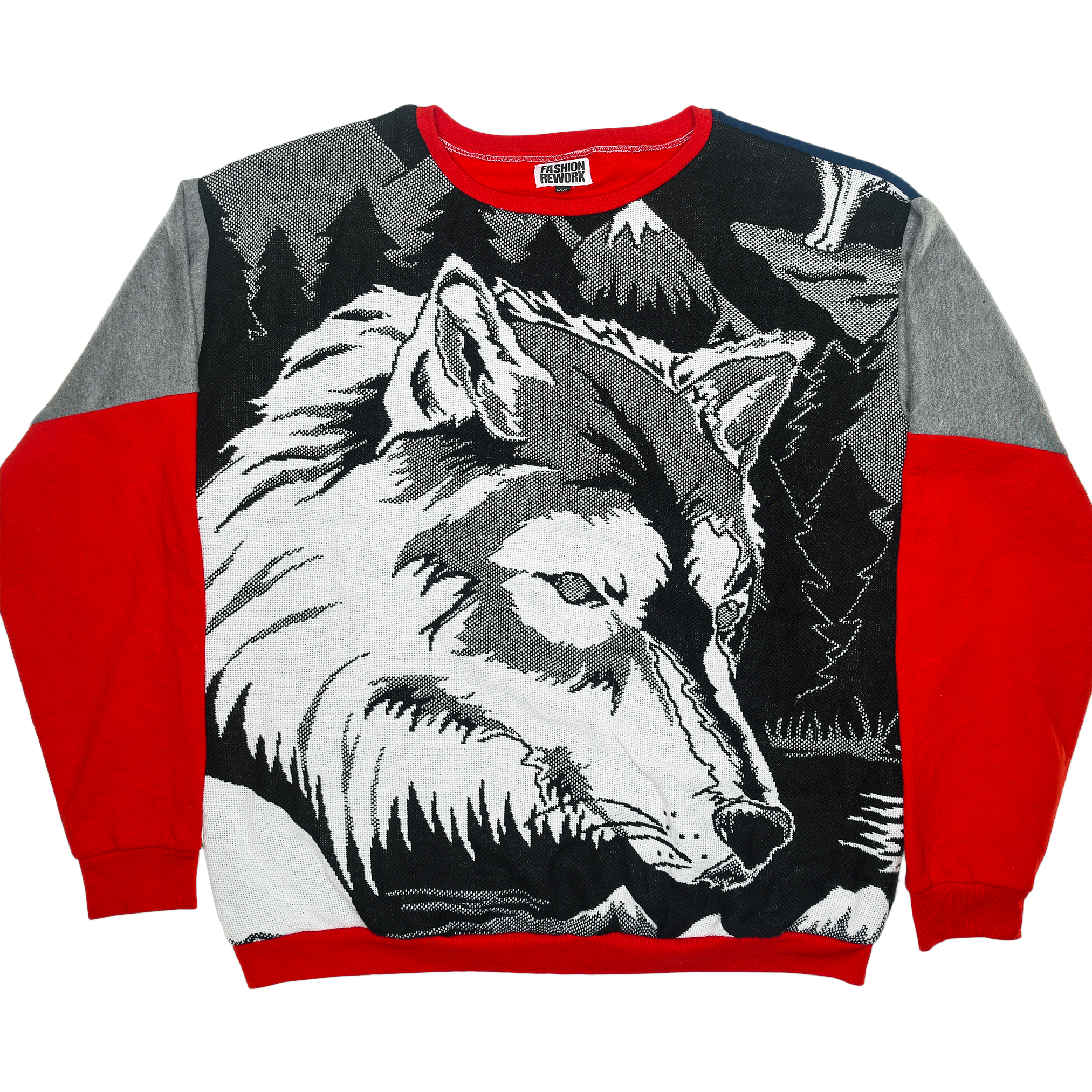 Lone Howl Tapestry Panel Pullover