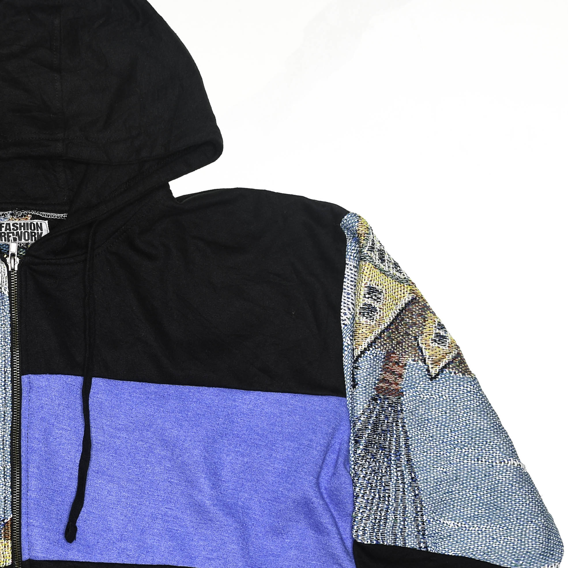 Disney "Up" Patchwork Tapestry Zip Up Hoodie