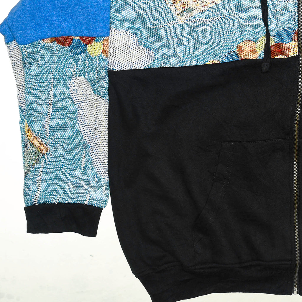 Disney "Up" Patchwork Tapestry Zip Up Hoodie