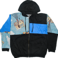 Disney "Up" Patchwork Tapestry Zip Up Hoodie