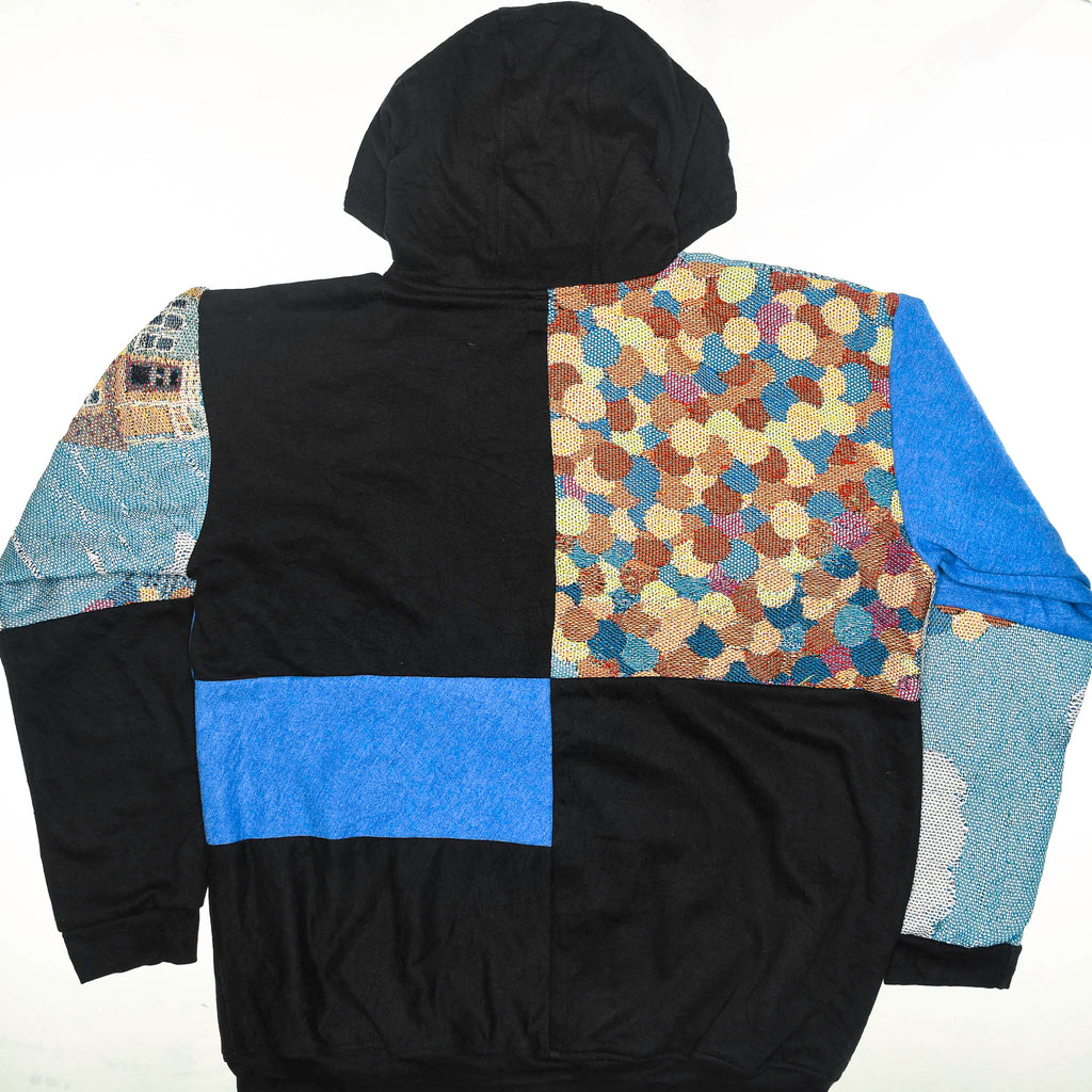 Disney "Up" Patchwork Tapestry Zip Up Hoodie