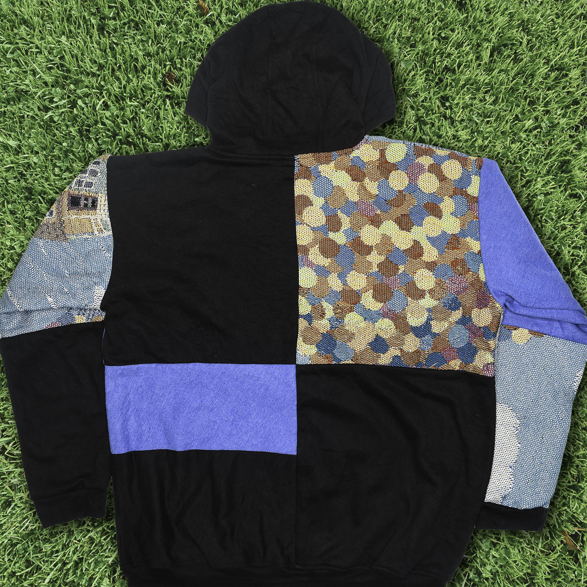 Disney "Up" Patchwork Tapestry Zip Up Hoodie