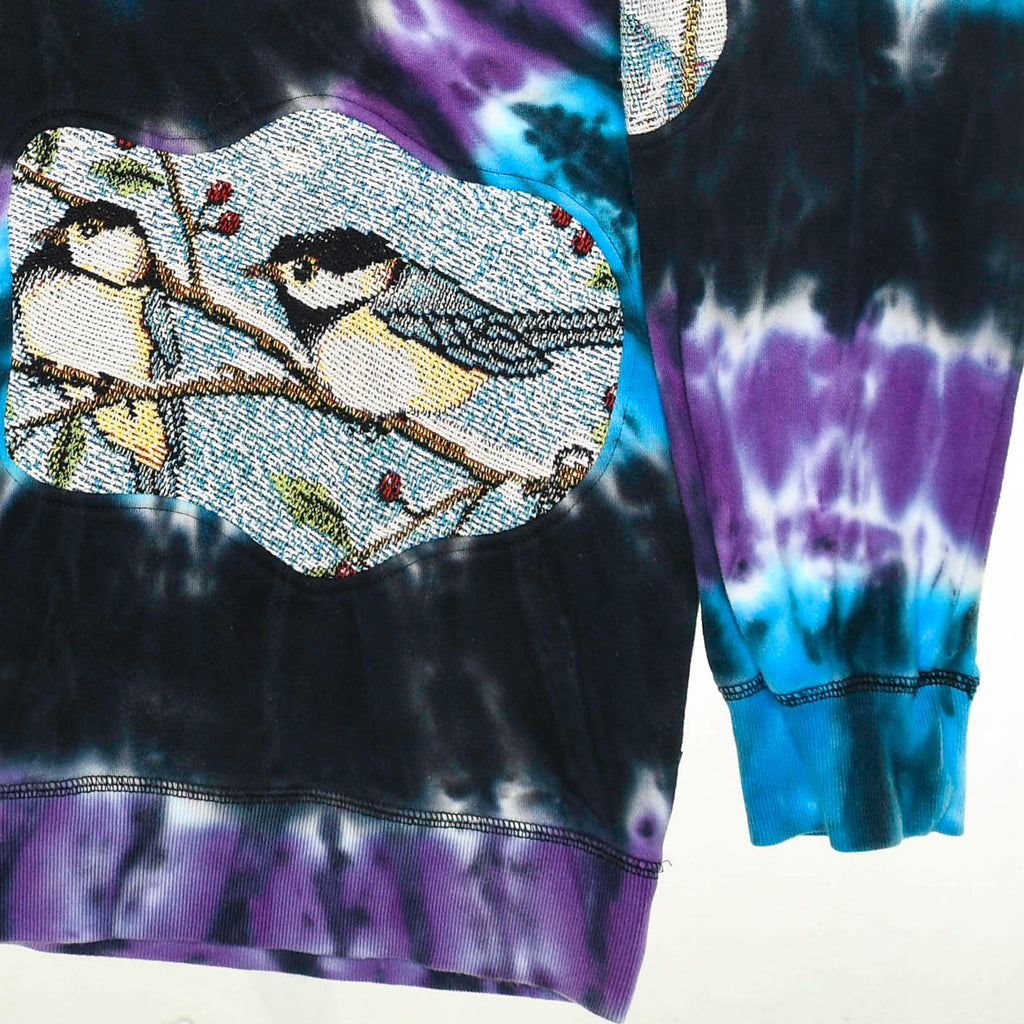 Galaxy Tie Dye Cat Amoeba Tapestry Pullover