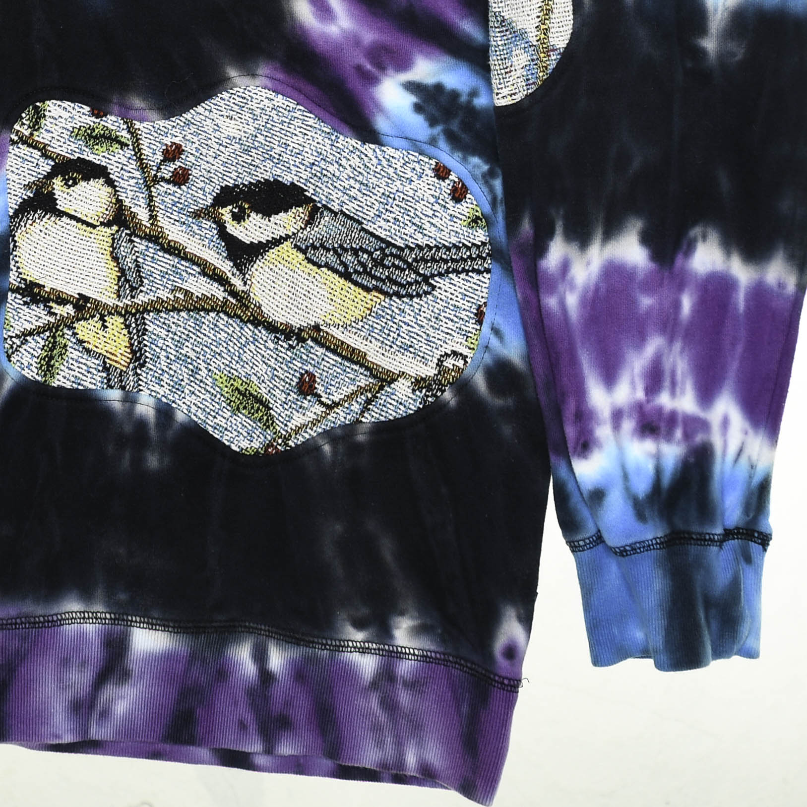 Galaxy Tie Dye Cat Amoeba Tapestry Pullover