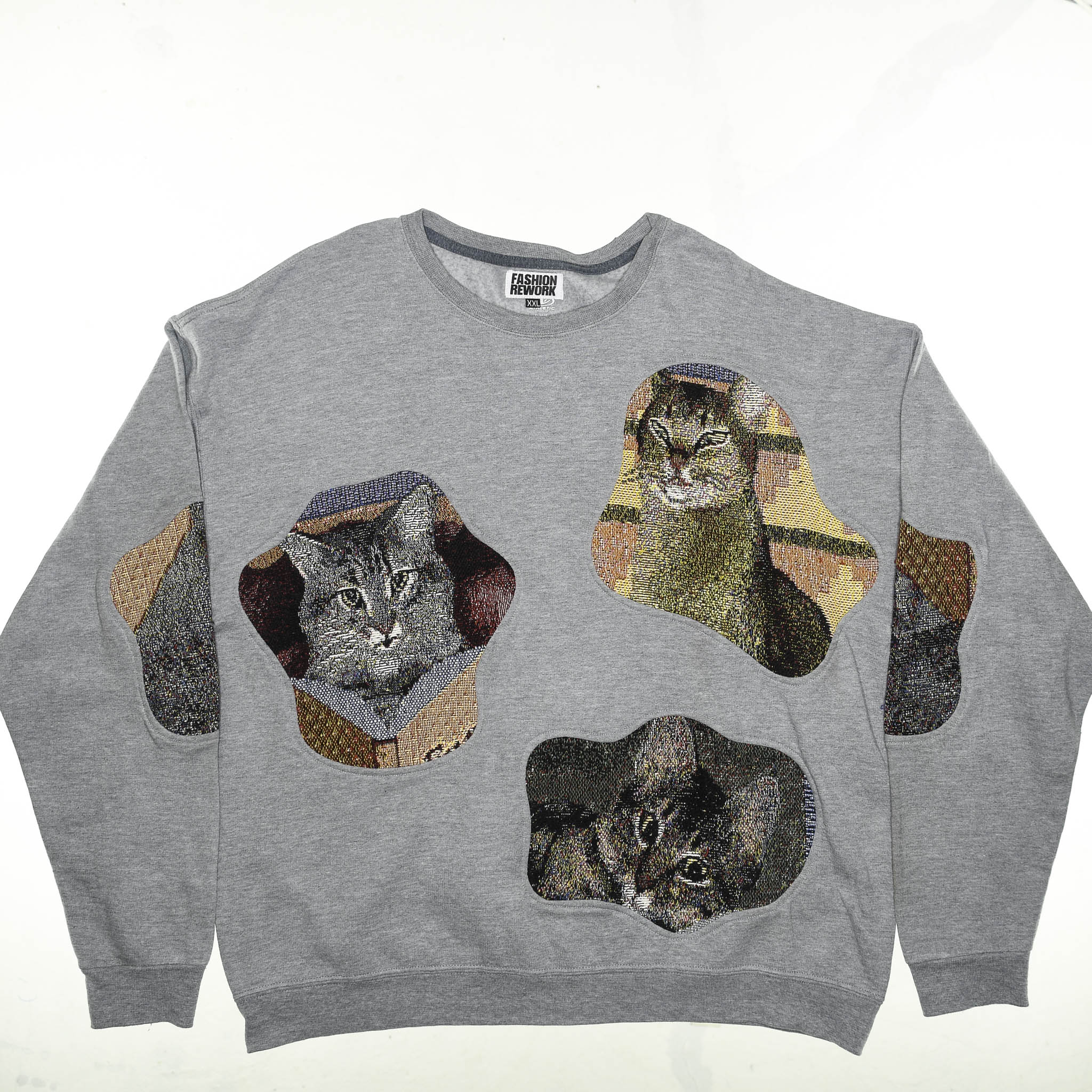 Gray Cats Amoeba Tapestry Pullover