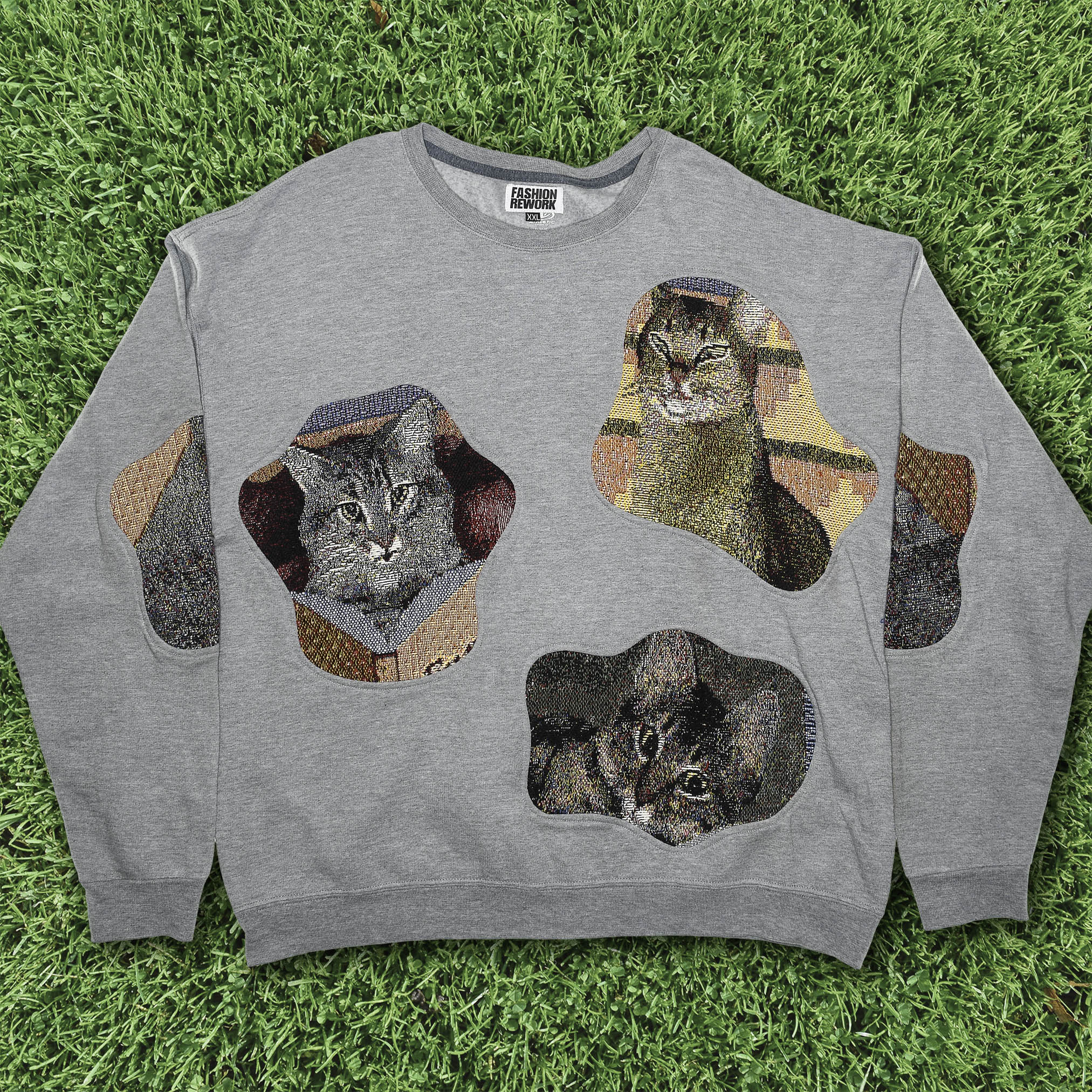 Gray Cats Amoeba Tapestry Pullover
