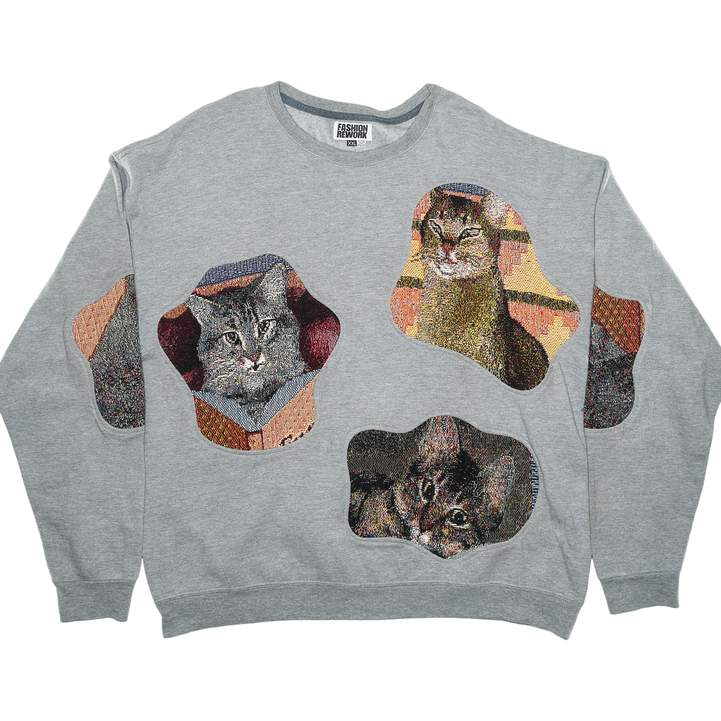 Gray Cats Amoeba Tapestry Pullover
