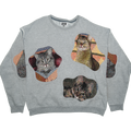 Gray Cats Amoeba Tapestry Pullover