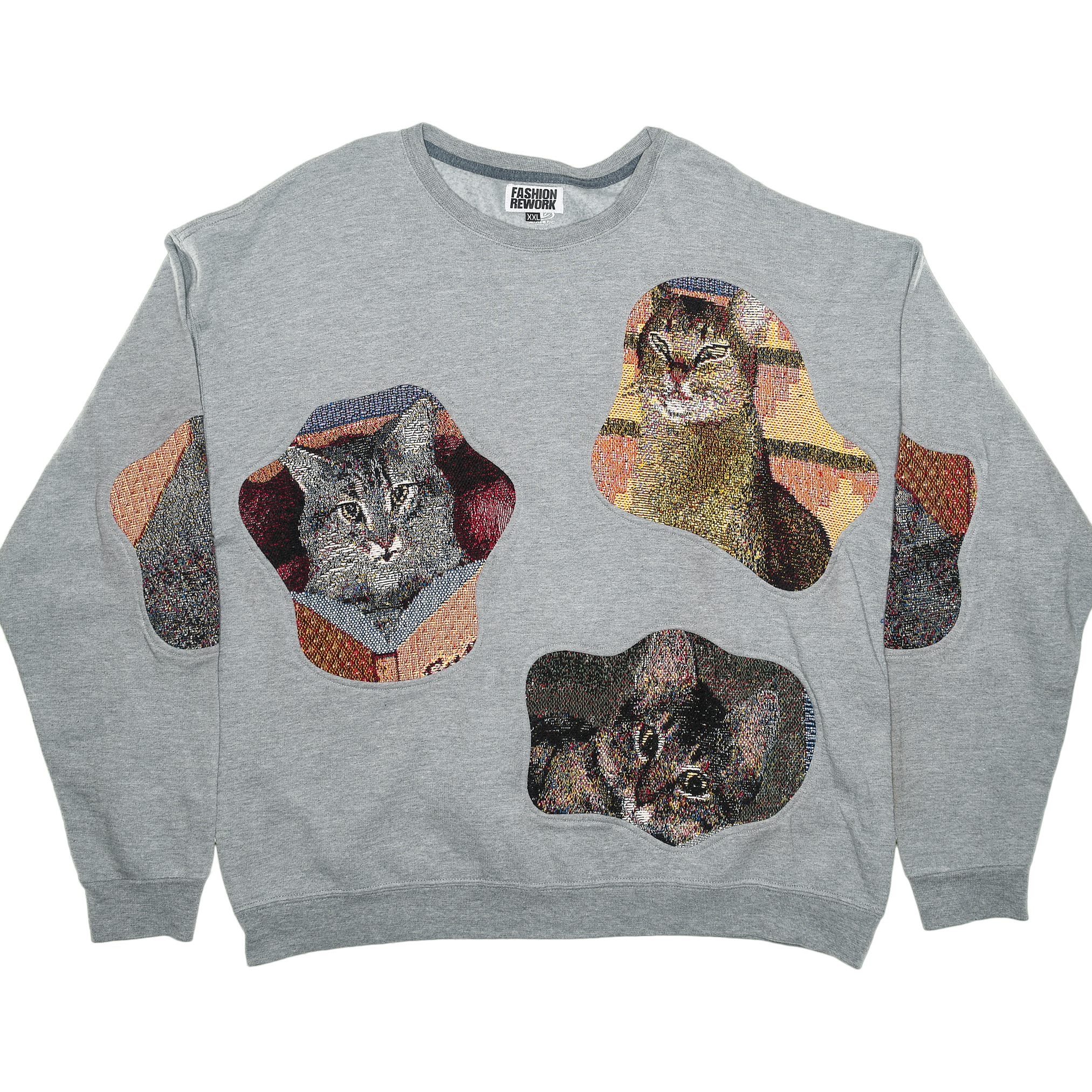 Gray Cats Amoeba Tapestry Pullover