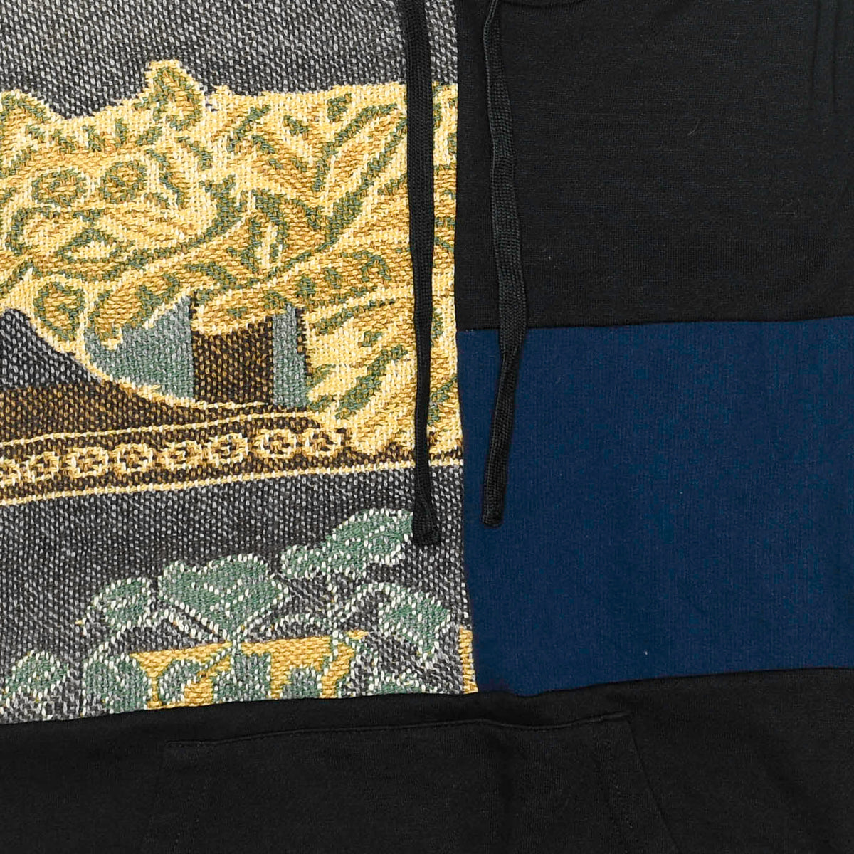 Cat Nap Tapestry Patchwork Hoodie