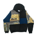 Cat Nap Tapestry Patchwork Hoodie