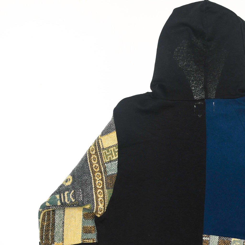 Cat Nap Tapestry Patchwork Hoodie