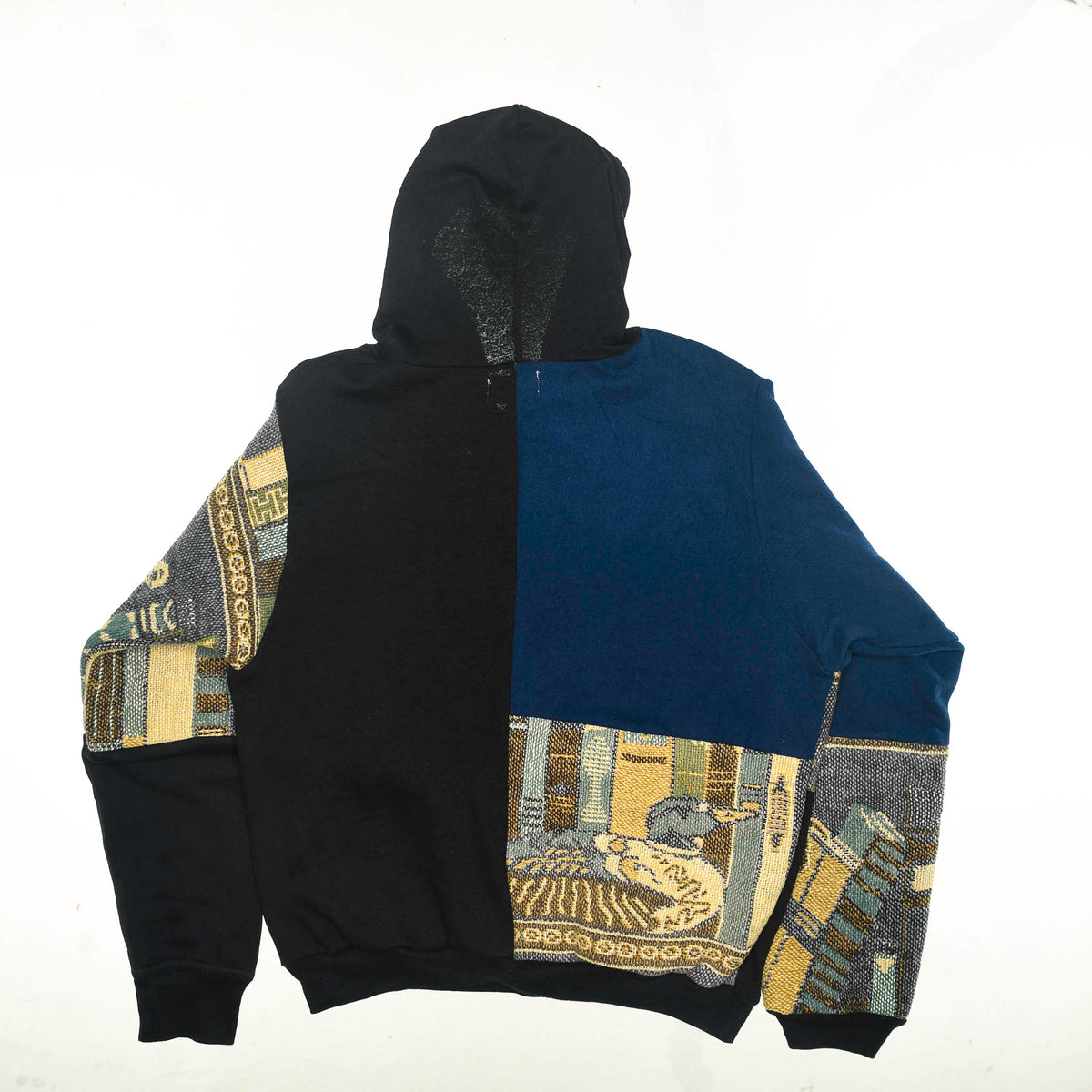 Cat Nap Tapestry Patchwork Hoodie