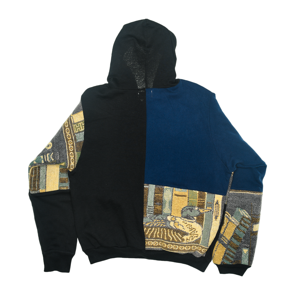 Cat Nap Tapestry Patchwork Hoodie