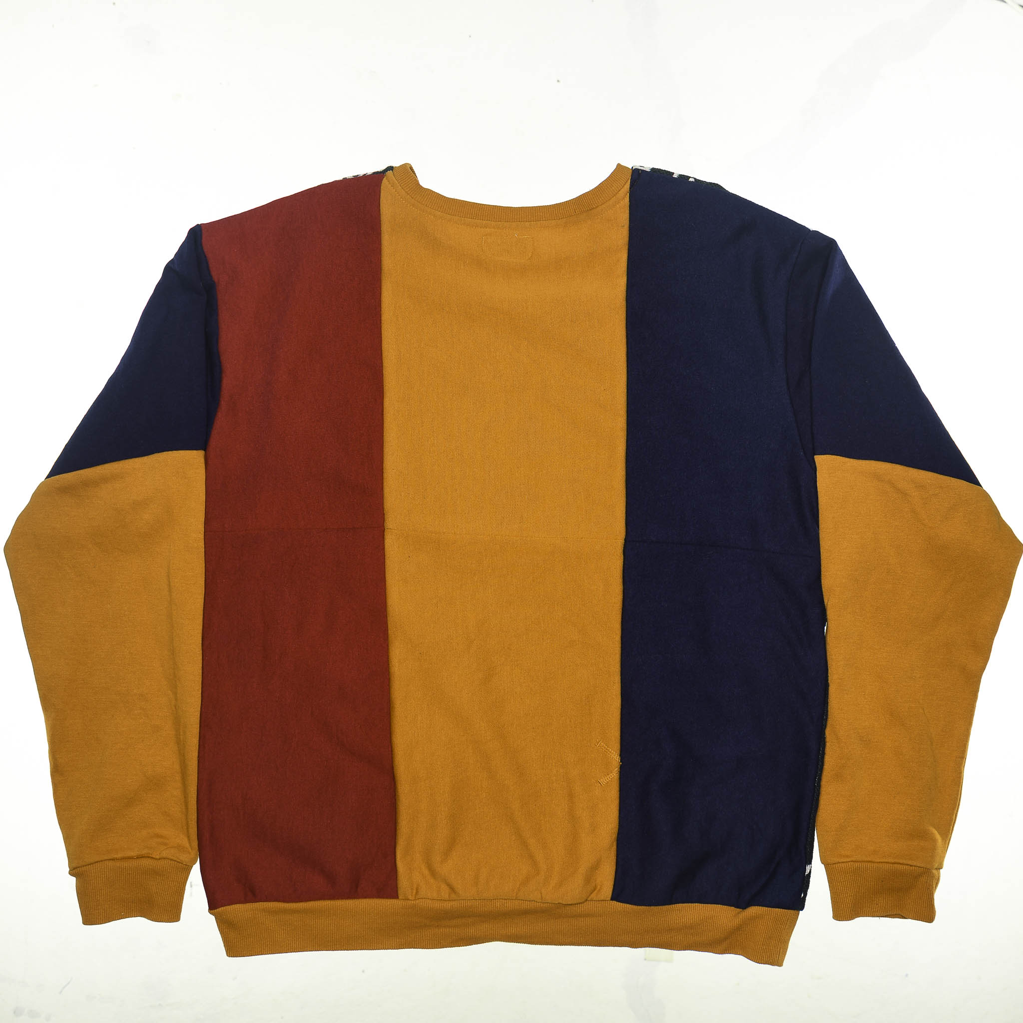 Roswell Landing Tapestry Panel Pullover — Rare UFO Museum Upcycled Alien Artwear Sweatshirt