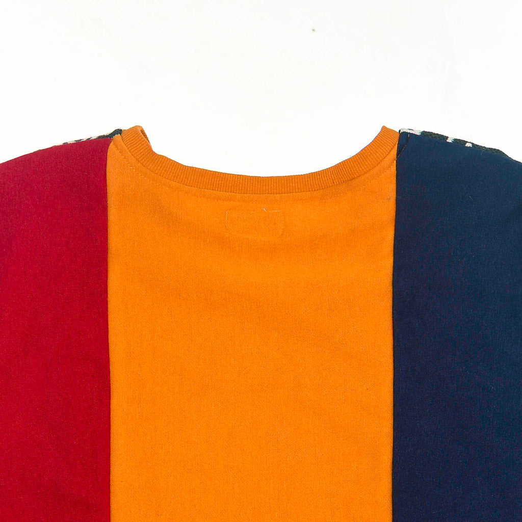 Roswell Landing Tapestry Panel Pullover — Rare UFO Museum Upcycled Alien Artwear Sweatshirt