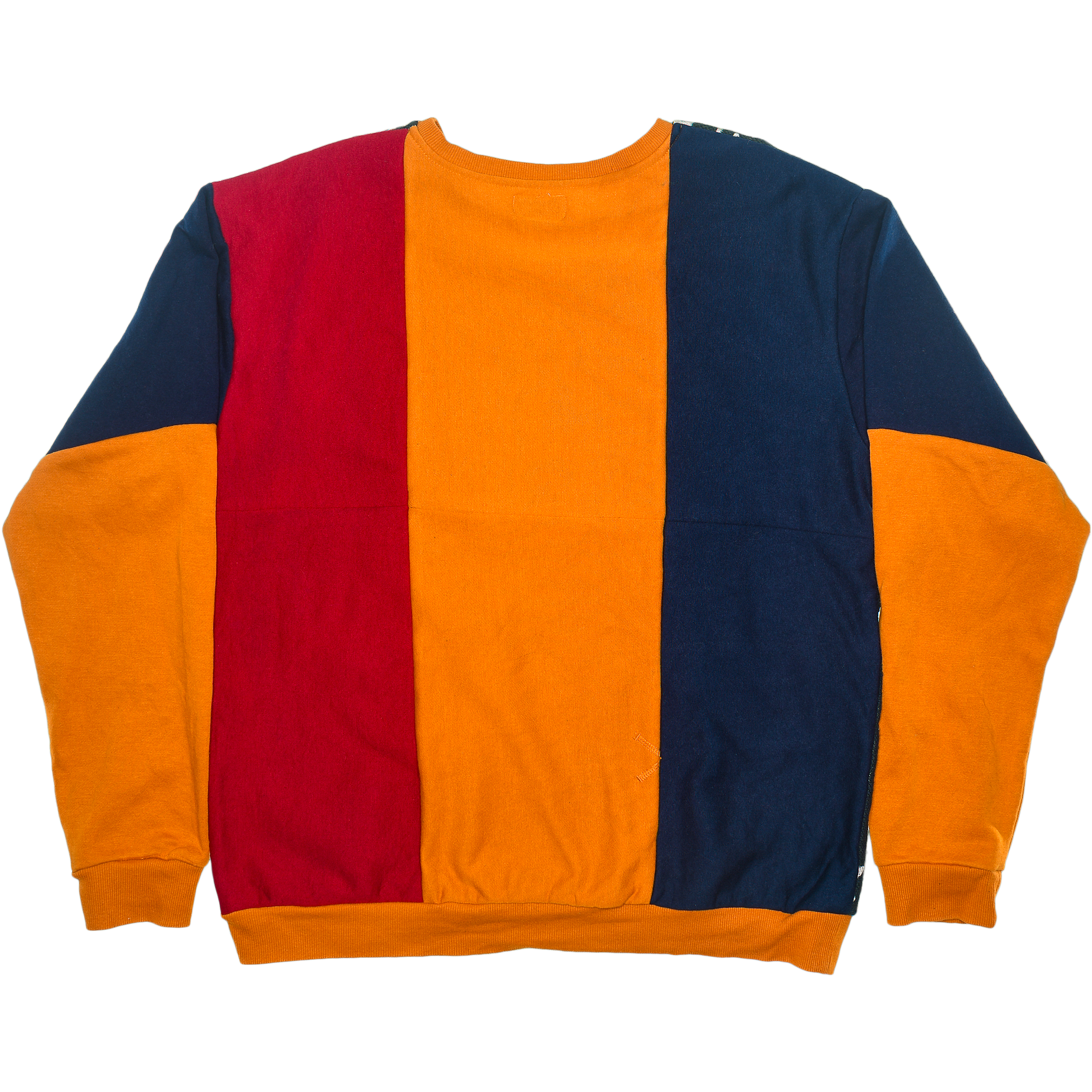Roswell Landing Tapestry Panel Pullover — Rare UFO Museum Upcycled Alien Artwear Sweatshirt