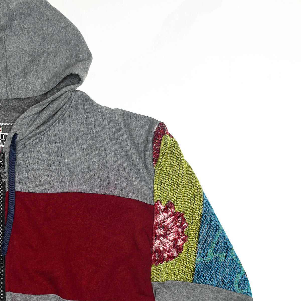 Wizard of Oz Patchwork Tapestry Zip Up Hoodie