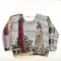 Lighthouse Tapestry Panel Pullover